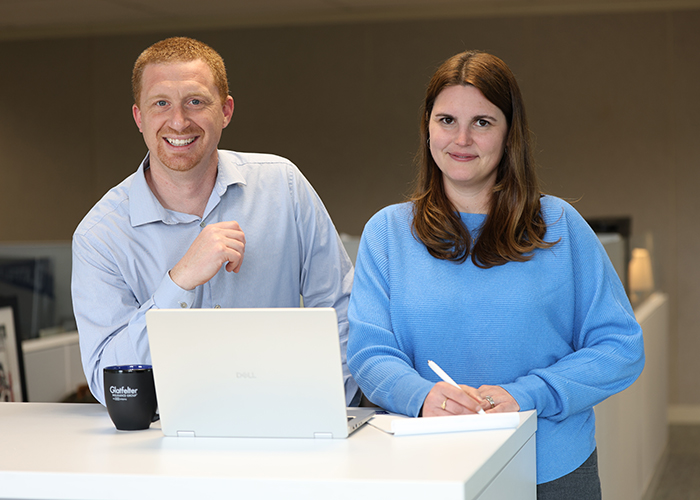 photo of two Glatfelter associates